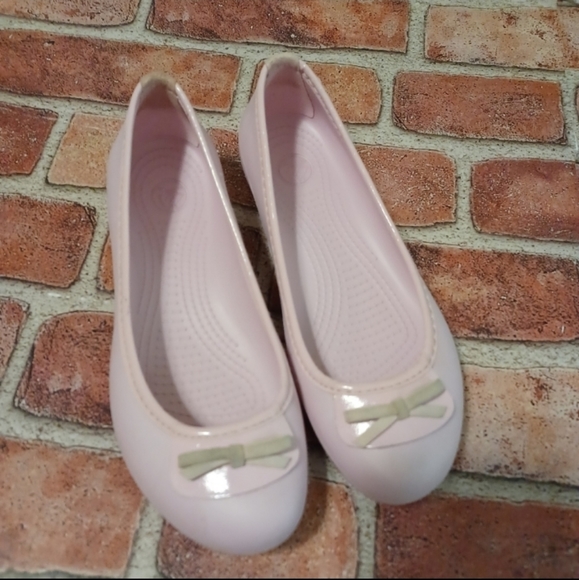 CROCS Other - CROCS slip on ballerina shoes wmns/girls sz 5W